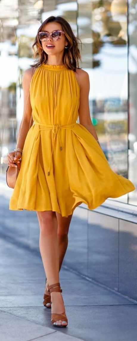 Summer yellow dress