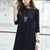 Chic winter black dress