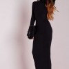 Long black bodycon dress