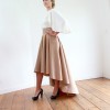 Short asymmetrical skirt front long back