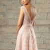 Powder pink lace dress