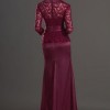 Evening dress with lace