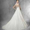Flowing lace wedding dress